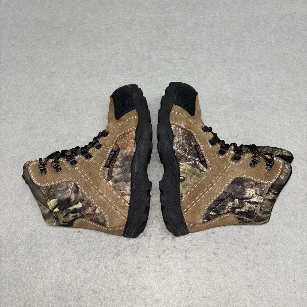 Rocky Kids 7 Inch Outdoor Boots Brown Camo Waterproof 800g Thinsulate Size 5.5